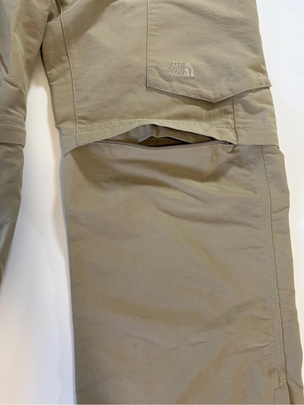 The North Face Men’s Convertible Hiking Cargo Pants Tan Khaki Gorpcore Sz 34